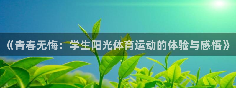 bbin视讯游戏平台：《青春无悔：学生阳光体育运动的体验与感悟》